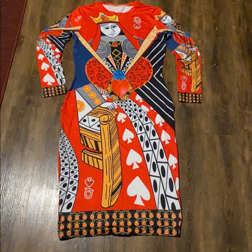 Queen of Hearts spandex style dress